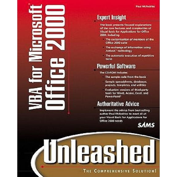 Visual Basic Applications for Office 2000 Unleashed (Paperback) by Paul McFedries