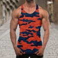 thumbnail image 2 of Taqqpue Men's Tank Tops Camouflage Print Sleeveless Round Neck Muscle T Shirts Workout Gym Bodybuilding Beach Tops, 2 of 5