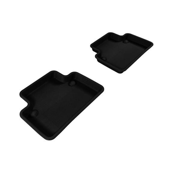 3D MAXpider 2004-2012 Volvo S40 Kagu 2nd Row Floormats - Black (L1VV00321509)