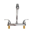 thumbnail image 4 of RV Kitchen Sink Faucet, High Arc 360° Rotation Spout Camper Kitchen Faucet, 2 Handles 8 inch Centerset for Campers, Motorhomes, Travel Trailers, Chrome, 4 of 9
