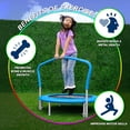 thumbnail image 3 of Sportspower My 1st Trampoline 36" Indoor/Outdoor Mini Rebounder Trampoline with No-Gap Padded Cover, for Toddlers & Kids, Max Weight Capacity 220 LBS - BLUE, 3 of 7