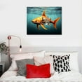 thumbnail image 4 of Nawypu Mindset is Everything Golden Fish Swimming Wall Art Poster Decor, Inspirational Quotes Wall Art Success Decor for Bathroom, Home Office, Bedroom 20x16 inch, 4 of 4