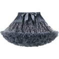 thumbnail image 2 of Riforla Ladies Classic Solid Color Dancing Tutu Skirt Tutu Skirt Skirt Women's Skirts Dark Gray One Size, 2 of 3