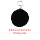 thumbnail image 5 of Billuyoard Fuzzy Ball Llavero Creativo Portátil Exquisito Encantador Llaveros Delicados Multi-colores Llaveros Mujeres Negro 4cm Artesanía Negro 6cm Billuyoard HA059936-66, 5 of 6