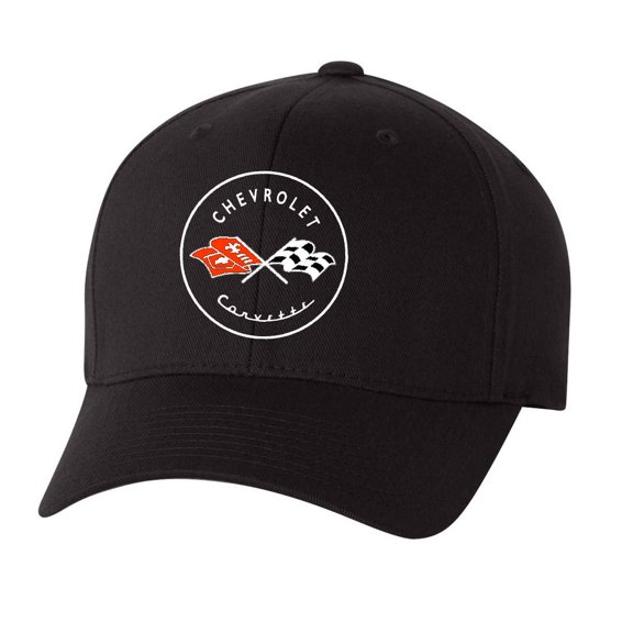 C1 Corvette Black Flex Fit Hat - Adult