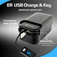 thumbnail image 6 of MATRIX II Smart Key Lock Box with Wifi Hub — Wireless Key Box with 5 Unlock Modes and Remote Access via App, Waterpoof & Wall Mountable, For Air BnB, Realtors, Rentals By LINKSTYLE, 6 of 13