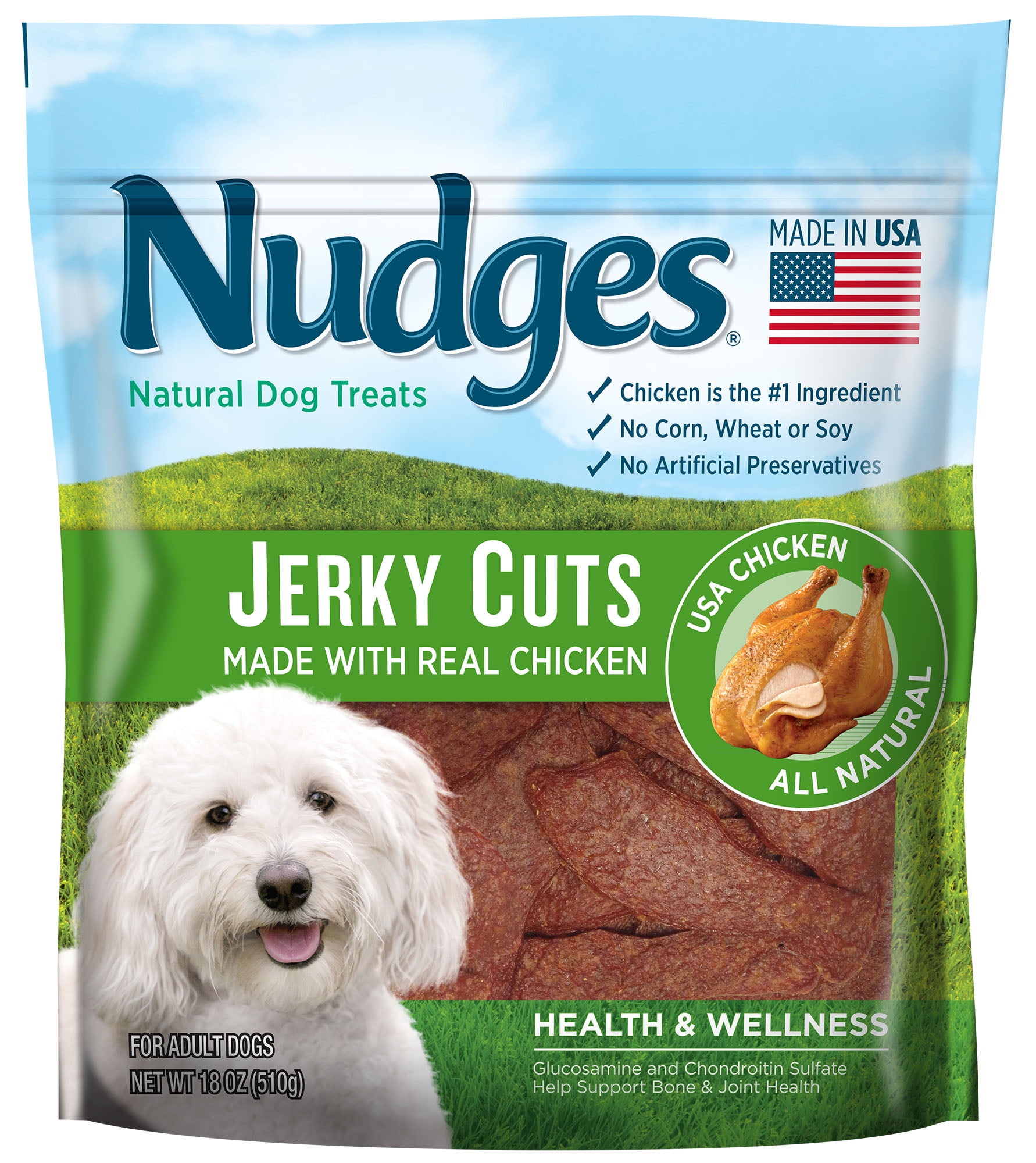 Nudges Wholesome Jerky Cuts Dog Treats, 18 Oz
