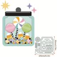 thumbnail image 3 of Troqueles de corte de metal con forma de piruleta y hombrecito de jengibre para caja de dulces de Navidad, para álbumes de recortes, plantillas hechas a mano, para hacer tarjetas, modelos y manualidad, 3 of 5