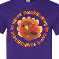 thumbnail image 4 of Inktastic Happy Thanksgiving with Cute Turkey T-Shirt, 4 of 5