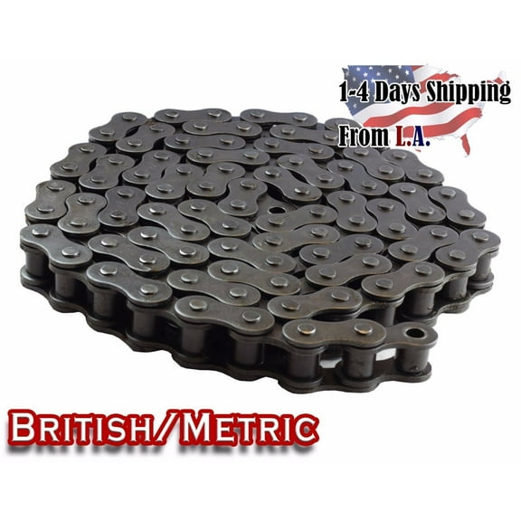 Jeremywell 06B Metric Standard Roller Chain 10 Feet with 1 Connecting Link