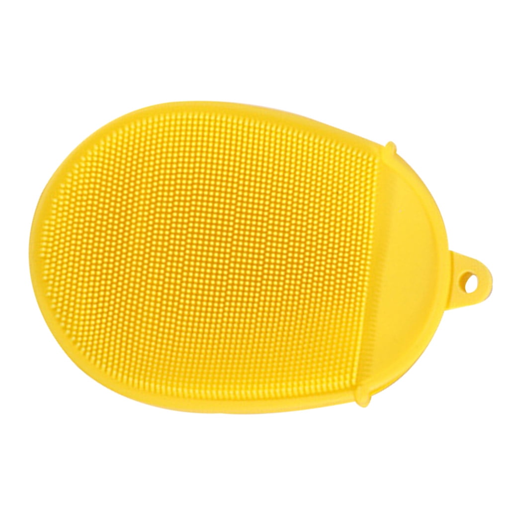 Baby Bath Scrubber Face Body Cleansing Brush Pad Infant Shower Silicone