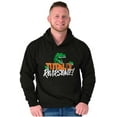 thumbnail image 4 of Cool Totally Roarsome Dinosaur Pun Hoodie Sweatshirt Women Men Brisco Brands S, 4 of 6