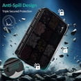 thumbnail image 4 of Daily Travel Moisture Proof Pill Case with Extra Large Compartment Pill Organizer with Secu Buckles Large Supplement Box for Vitamin with Removable Dividers (), 4 of 8