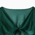 thumbnail image 7 of PatPat Girls Bikinis Dark Green Halter Neck Swimsuit with Matching Cover Up Skirt Set 4 Pieces Set Sizes 5-12, 7 of 7