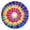 Rainbow Tie Dye, variant on Rainbow Tie Dye Radial Pattern Round Fitted Tablecloth with Elastic Edge,Dining Table Cover Waterproof,Outdoor Round Tablecloth for Camping,Dining,Indoor and Outdoor