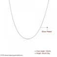 thumbnail image 6 of Clearance Sterling Silver Snake Chain Necklace For Women- 16"-24", 1mm Thin Chain Necklace, 6 of 8