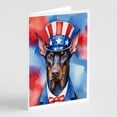 thumbnail image 6 of English Bulldog Patriotic American Greeting Cards Pack of 8 7 in x 5 in, 6 of 25