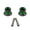 Green, variant on 6/8/10mm Motorcycle Universal CNC Aluminum Swingarm Swing Arm Spools Sliders Stand Bobbins