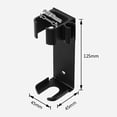thumbnail image 3 of Montado en Pared Peluquería Estilismo Rizador de Hierro Soporte Organizador de Almacenamiento, Soporte para Alisador de Cabello Estante para Varita , Negro 45mmx45mmx125mm, 3 of 3