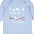 thumbnail image 4 of Inktastic My Great Grandma Loves Me Heart Great Grandchild Boys or Girls Long Sleeve Baby Bodysuit, 4 of 5