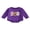 Purple, variant on Newborn Baby Girl Boy Halloween Outfits Pumpkin Embroidery Long Sleeve Oversized Sweatshirt Romper Bodysuit Fall Winter Clothes