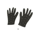 thumbnail image 4 of Qarigey Guantes de muñeca de patinaje artístico brillante, mitones con diamantes de imitación transparentes, guantes de cristal cálidos, rendimiento Type10 NO10 Qarigey AP011707-02, 4 of 6