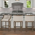 thumbnail image 4 of American Woodcrafters Houston 26" Stool - Warm Brown, 4 of 8