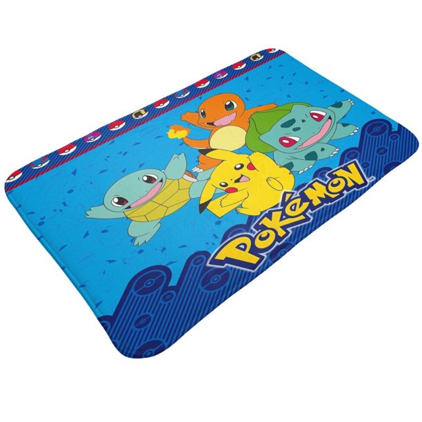 Felpudo decorativo de Pokémon, alfombras antideslizantes lavables para interior y exterior, felpudo navideño para puerta de entrada, baño, cocina, patio, decoración navideña para el hogar, 20 x 31,5