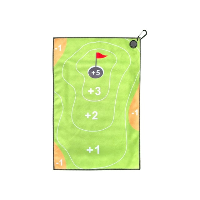 Golf Towel With Magnetic Buckle Hand Towel Golf Club Cleaner Multiple Style Choices Portable Golf Cleaning Tools Drop Ship Green