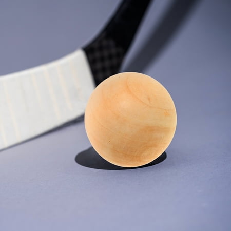 LEORX Wooden Hockey Balls 15Pc for Hockey Training Equipment and Recreational Activities