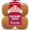 Arnold Sesame Seed Buns, 8 count, White Hamburger Buns, 16 oz Bag