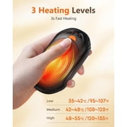 Electric Hand Warmers Rechargeable: 2 Pack 6000mAh USB Hand Warmer Reusable Portable Pocket Heater 3 Heating Modes Rechargeable Hand Warmer - Tech Gifts for Men Women Raynauds Camping