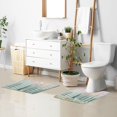 thumbnail image 6 of Yayeee Bath Rug for Bathroom Floor Non Slip Contour Fluffy Soft Absorbent Mat, 20"x24", Green Deer, 6 of 7