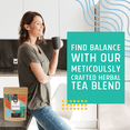 thumbnail image 3 of Balance Herbal Tea, Caffeine Free Tea in Pyramid Tea Bags, 2g x 24 Tea Bag - Citea, 3 of 6