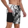 thumbnail image 2 of Saiise Capybara Riding Bicycle for Mens Swimming Trunks Swim Trunks Quick Dry Swim Shorts with Mesh Lining Funny Swimwear Bathing Suits-Large, 2 of 6