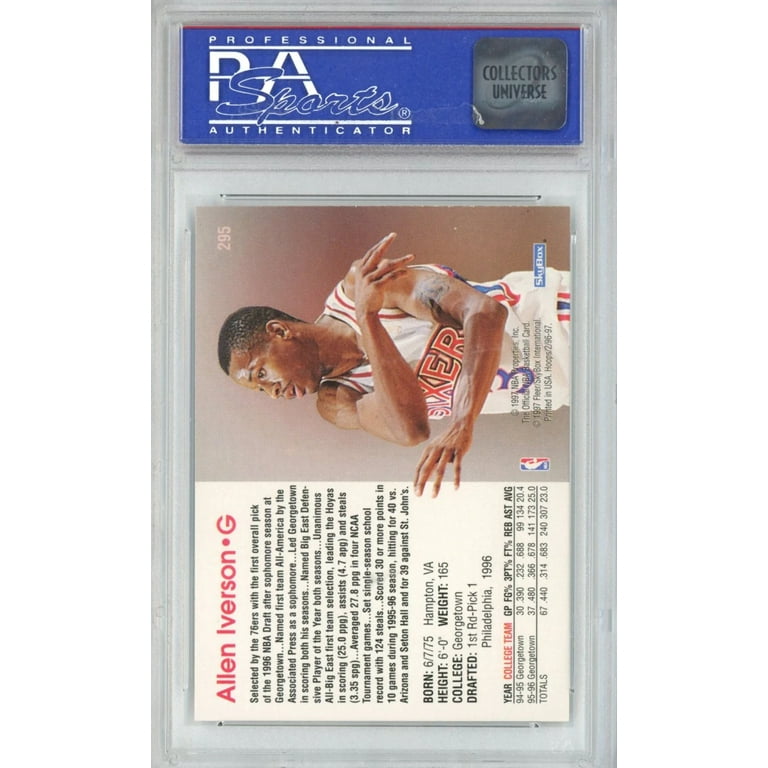 NBA Hoops good 96-97 Allen Iverson Rookie