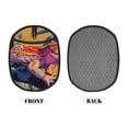 thumbnail image 2 of Pofeuu Colorful Gecko Jungle Art Print Silicone Pot Mat Mitten With Hanging Loop Heat Resistant Oven Mitts Non-Slip Bbq Baking Smoking Potholders, 2 of 7