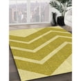 thumbnail image 3 of Ahgly Company Tapis d'Intérieur Rond Lavable en Machine Transitionnel Caramel Brun, 8 Pieds Rond, 3 of 7