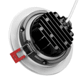 thumbnail image 5 of NICOR 4-inch LED Gimbal Recessed Downlight in White, 4000K, 5 of 13