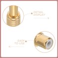 thumbnail image 3 of QUMIIRITY 2Ud Adaptador De Audio Para Piano Y Micrófono Con Conector Dorado Para Uso En TV, 3 of 8