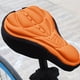 thumbnail image 5 of Cojín para asiento de bicicleta de montaña, piñón fijo, cojín grande grueso para bicicleta, cojín de algodón, almohadilla de absorción, accesorios para bicicleta, naranja Yuarrent VI001673-04, 5 of 6