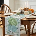 thumbnail image 3 of Thanksgiving Blue Table Runner, Autumn Thanksgiving Kitchen Dining Table Decoration for Home Party Decor 14x72 Inches, 3 of 9