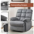 thumbnail image 6 of Sfxingyou Recliner Chair for Adults, Arm Storage, Upholstered Soft Breathing Leather Living Room Reclining Sofa Chair(Leather Black), 6 of 10