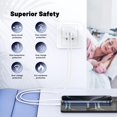 thumbnail image 6 of iPhone 17 16 15 Charger Fast Charging,45W Dual Port Fast Charger Block with 6/10FT Long USB C to Charging Cable Cord for Apple  iPhone 17 Pro Max/17 Pro/17 Air/16 Pro Max/16 Pro/16/15 Pro Max/15 Case, 6 of 7