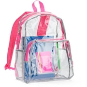 Eastsport Clear Two-Compartment Backpack with Adjustable Straps for School and Events