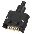thumbnail image 2 of Trailer Plug, Flat Connector Durable ABS Wearproof Black Australian Standard  For Trucks  RV Boats, 2 of 8