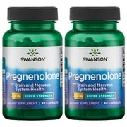 Swanson Pregnenolone - Super Strength 50 mg 60 Caps 2 Pack