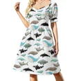thumbnail image 1 of Animales marinos Vestido de manga corta Vestidos de mujer vestido para mujer, 1 of 8