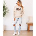 thumbnail image 5 of Touchdown Season Football Hoodie for Women and Teens Glitter Game Day, Sand Hoodie, M, 5 of 8