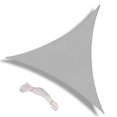 thumbnail image 1 of Sombra de vela Tela Oxford de poliéster Gris Bloqueador UV Sombra de vela para patio Parque Patio de juegos Césped 8x8x8ft, 1 of 8